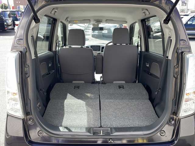 スズキ ワゴンＲ FZ 山形県 2014(平26)年 4.3万km ミステリアスバイオレットパール 4WD/社外メモリナビ【AVIC-RZ222】/（ワンセグCD/SD）/衝突軽減ブレーキ/アイドリングストップ/シートヒーター/革巻きステアリング/コーナーセンサー/ウィンカーミラー/フロアマット/ドアバイザー/スマートキー/プッシュスタート