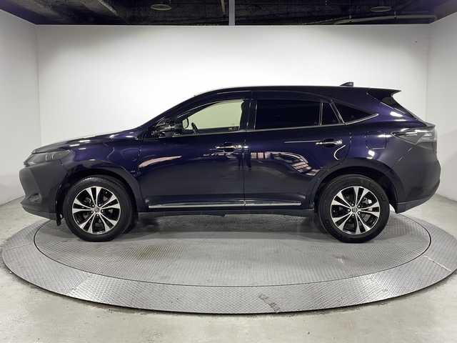 トヨタ ハリアー プレミアム スタイルモーヴ 広島県 2015(平27)年 3.8万km スパークリングブラックパールクリスタルシャイン 純正8型ナビ　/シートヒーター　/バックカメラ　/フルセグTV　/パワーシート　/クルーズコントロール　/オートハイビーム/衝突軽減ブレーキ　/レーンキープアシスト　/LEDヘッドランプ　/ドライブレコーダー　/ETC/純正18インチアルミホイール(235/55/R18)/エアバック（運転席/助手席/サイド/カーテン）