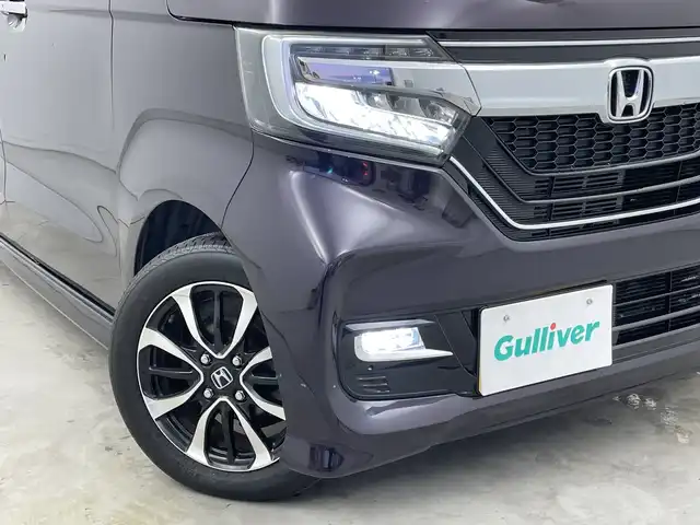 ホンダ Ｎ ＢＯＸ カスタム G EX 新潟県 2017(平29)年 6.5万km プレミアムベルベットパープル・パール ナビ装着スペシャルパッケージ/片側パワースライドドア/専用Gathers8型ナビ(CD/DVD/BT/SD/AM/FM/AppleCarPlay/AndroidAuto)/バックカメラ/革巻きステアリング/ステアリングスイッチ/ビルドインETC/前方ドライブレコーダー(CRV-220D)/前席シートヒーター/純正フロアマット/純正AW/ロールサンシェード/プッシュスタート/スマートキー