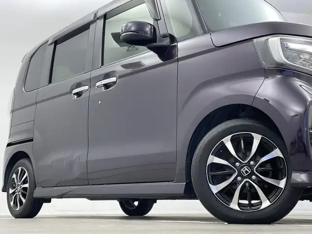 ホンダ Ｎ ＢＯＸ カスタム G EX 新潟県 2017(平29)年 6.5万km プレミアムベルベットパープル・パール ナビ装着スペシャルパッケージ/片側パワースライドドア/専用Gathers8型ナビ(CD/DVD/BT/SD/AM/FM/AppleCarPlay/AndroidAuto)/バックカメラ/革巻きステアリング/ステアリングスイッチ/ビルドインETC/前方ドライブレコーダー(CRV-220D)/前席シートヒーター/純正フロアマット/純正AW/ロールサンシェード/プッシュスタート/スマートキー