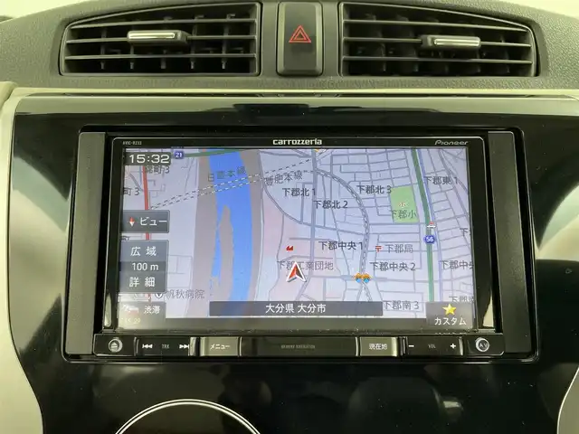 三菱 ｅＫワゴン G　セーフティPKG 大分県 2015(平27)年 3.1万km シルキーホワイト 社外SDナビ/（フルセグ/CD/DVD/AM/FM)/アラウンドビューモニター/衝突軽減ブレーキ/オートハイビーム/オートライト/HIDヘッドライト/オートエアコン/運転席シートヒーター/純正アルミホイール/電動格納ミラー/プッシュスタート・スマートキー/保証書・取扱説明書