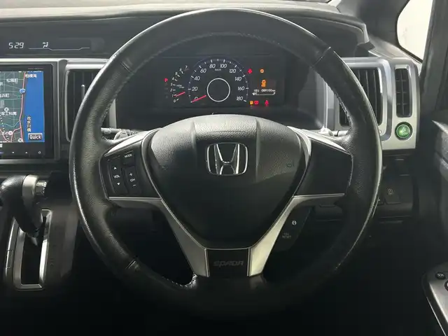 ホンダ ステップワゴン スパーダ Z 神奈川県 2013(平25)年 9万km プレミアムスパークルブラックパール 純正9インチナビ/バックカメラ/ビルトインETC/ステアリングリモコン/パドルシフト/オートエアコン/両側パワースライドドア/純正HIDヘッドライト/フォグランプ/純正16インチアルミホイール/横滑り防止機能/ヒルスタートアシスト/電動格納ウィンカーミラー/ドアバイザー