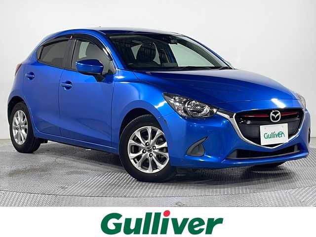 マツダ デミオ XD 広島県 2015(平27)年 6万km ダイナミックブルーマイカ マツダコネクトナビ/バックカメラ/スマートシティブレーキサポート/スマートキー/ステアリングスイッチ/ETC/ドライブレコーダー/アイドリングストップ/ヘッドライトレベライザー