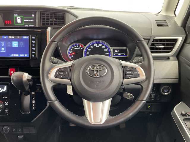 トヨタ ルーミー カスタムG－T 栃木県 2019(令1)年 5.1万km パールホワイトⅢ ワンオーナー/ターボ/SDナビ/（CD/DVD/Bluetooth/フルセグTV）/バックモニター/スマートアシスト/前後コーナーセンサー/ビルトインETC/両側パワースライドドア/前席シートヒーター/オートライト/LEDヘッドライト/横滑り防止装置/フォグランプ/スマートキー/プッシュスタート/アイドリングストップ/ステアリングスイッチ/革巻きステアリング/電動格納ミラー/純正アルミホイール/純正フロアマット