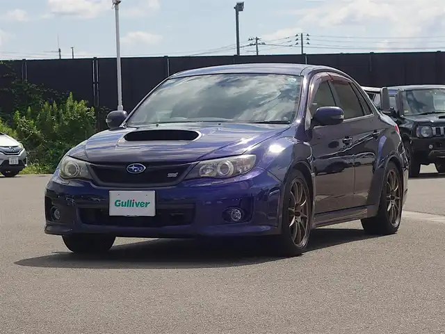 スバル インプレッサ ＷＲＸ STi 山形県 2011(平23)年 5.3万km プラズマブルーシリカ 4WD/6MT/HDDナビ/　　【CD DVD BT フルセグ USB AM/FM】/HIDヘッドライト/ハーフレザーシート/パワーシート/18インチアルミホイール/ターボ/電動格納ウィンカーミラー/フォグランプ/純正フロアマット/ドアバイザ―/スマートキー×2/ETC