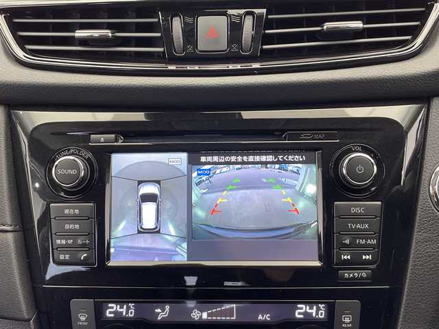 日産 エクストレイル 20Xi 栃木県 2020(令2)年 4.2万km ダイヤモンドブラック メモリーナビ/（CD/Bluetooth/USB/フルセグTV）/バックカメラ/全方位カメラ/衝突軽減ブレーキ/前後コーナーセンサー/前方ドラレコ/パワーバックドア/パワーシート/全席シートヒーター/合皮シート/禁煙車/デジタルインナーミラー/オートライト/LEDヘッドライト/横滑り防止装置/フォグランプ/スマートキー/プッシュスタート/アイドリングストップ/ステアリングスイッチ/革巻きステアリング/電動格納ミラー/純正アルミホイール/社外フロアマット