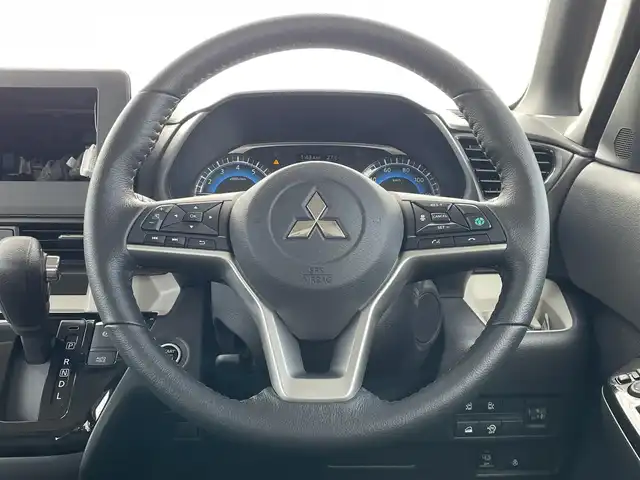 三菱 デリカミニ G プレミアム 福岡県 2024(令6)年 0.1千km アメジストブラック マイパイロット/全周囲カメラ/衝突軽減/デジタルインナーミラー/ハンズフリー両側パワースライドドア/レーンアシスト/ハーフレザー/ステアリングヒーター/前席シートヒーター/ＬＥＤオートライト/オートハイビーム/フォグランプ/ルーフレール/ＤＡＣ/純正AW/電動パーキング/ブレーキホールド/スマートキー/プッシュスタート