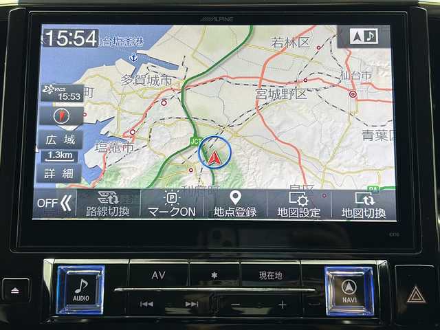 トヨタ ヴェルファイア Z 宮城県 2015(平27)年 6万km ブラック アルパイン10インチナビ/12.8インチフリップダウンモニター/両側パワースライドドア/RS-Rダウンサス(純正部品車載)/バックカメラ/ビルトインETC/プッシュスタート/スマートキー/オートライト/LEDヘッドライト/フォグランプ/ドアバイザー/純正フロアマット/レザー調シートカバー/純正18インチアルミホイール