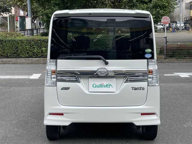 ダイハツ タント カスタム X SA 宮城県 2013(平25)年 6万km パールホワイトⅢ スマートアシスト/アイドリングストップ/パワースライドドア(助手席側)/LEDヘッドライト/オートライト/純正メモリナビ/CD/ワンセグ/バックカメラ/ETC車載器/スマートキー