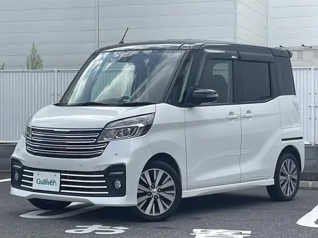 日産 デイズ ルークス ライダーHWSターボ 群馬県 2019(令1)年 4.7万km ホワイトパール ライダーHWS Gターボベース/両側パワースライドドア/アラウンドビューモニター/エマージェンシーブレーキ/車線逸脱警報機能/クルーズコントロール/オートハイビーム/カロッツェリア７インチSDナビ/(AM.FM.CD.DVD.BT)/フルセグTV/革巻ステアリング/ドライブレコーダー/ETC/運転席シートヒーター/プッシュスタート/スマートキー/アイドリングストップ/純正フロアマット/純正15インチAW/LEDヘッドライト/フォグランプ
