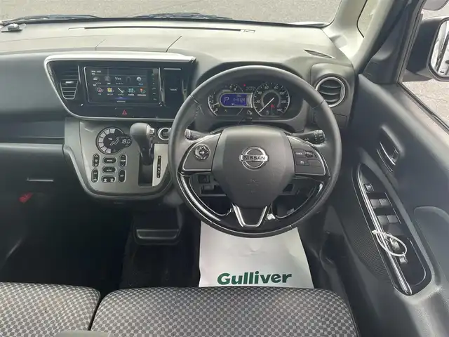 日産 デイズ ルークス ライダーHWSターボ 群馬県 2019(令1)年 4.7万km ホワイトパール ライダーHWS Gターボベース/両側パワースライドドア/アラウンドビューモニター/エマージェンシーブレーキ/車線逸脱警報機能/クルーズコントロール/オートハイビーム/カロッツェリア７インチSDナビ/(AM.FM.CD.DVD.BT)/フルセグTV/革巻ステアリング/ドライブレコーダー/ETC/運転席シートヒーター/プッシュスタート/スマートキー/アイドリングストップ/純正フロアマット/純正15インチAW/LEDヘッドライト/フォグランプ