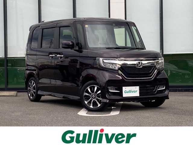 ホンダ Ｎ ＢＯＸ カスタム G L ホンダセンシング 岐阜県 2018(平30)年 2.1万km プレミアムベルベットパープル・パール 登録時走行距離20685キロ/純正7インチナビ/バックモニター/ドライブレコーダー/片側パワースライドドア/エマージェンシーストップシグナル/ヒルスタートアシスト機能/EBD（電子制御制動力配分システム）付ABS/純正フロアマット/純正AW/クルーズコントロール/USB/ETC/コーナーセンサー/オートライト