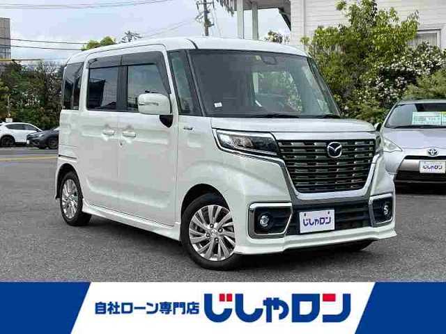マツダ フレアワゴン カスタムスタイル ハイブリッド XG 愛知県 2020(令2)年 6万km ピュアホワイトP (株)IDOMが運営する【じしゃロン名古屋鳴海店】の自社ローン専用車両になりますこちらは現金またはオートローンご利用時の価格です。自社ローンご希望の方は別途その旨お申付け下さい/純正ナビ・フルセグTV/　（ＡＭ，ＦＭ，ＣＤ，ＤＶＤ，Ｂｌｕｅｔｏｏｔｈ）/バックカメラ　/片側パワスラ　/コーナーセンサー　/シートヒーター　/ＥＴＣ　/ドライブレコーダー　/アイドリングストップ　/横滑り防止装置　/LED