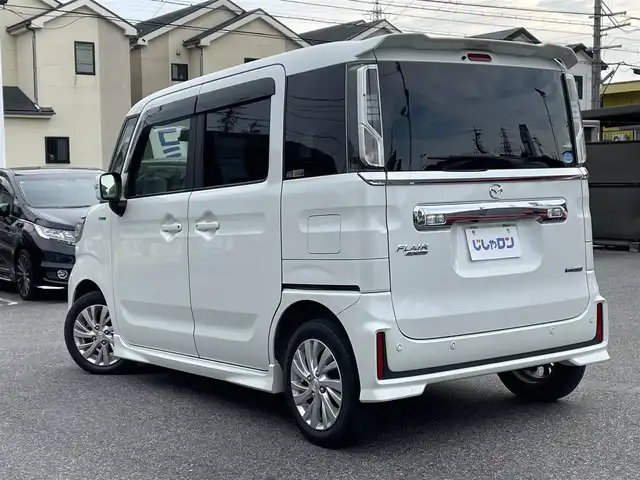 マツダ フレアワゴン カスタムスタイル ハイブリッド XG 愛知県 2020(令2)年 6万km ピュアホワイトP (株)IDOMが運営する【じしゃロン名古屋鳴海店】の自社ローン専用車両になりますこちらは現金またはオートローンご利用時の価格です。自社ローンご希望の方は別途その旨お申付け下さい/純正ナビ・フルセグTV/　（ＡＭ，ＦＭ，ＣＤ，ＤＶＤ，Ｂｌｕｅｔｏｏｔｈ）/バックカメラ　/片側パワスラ　/コーナーセンサー　/シートヒーター　/ＥＴＣ　/ドライブレコーダー　/アイドリングストップ　/横滑り防止装置　/LED