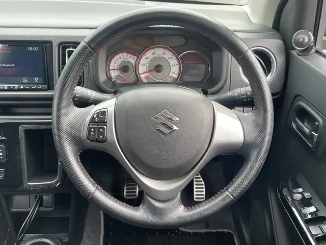 スズキ アルト ワークス 三重県 2018(平30)年 5.6万km スチールシルバーM 登録時55667km/禁煙車/ALPINE7インチディスプレイオーディオ/(Bluetooth・AM/FM・USB・HDMI)/RECAROシート/バックカメラ/ステアリングスイッチ/サブウーハー/電動格納ミラー/革巻きステアリング/スマートキー/プッシュスタート/スペアキー/純正フロアマット/LEDヘッドライト/フォグランプ