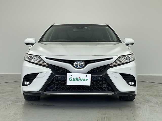 トヨタ カムリ WSレザーパッケージ 茨城県 2018(平30)年 8.4万km プラチナホワイトパールマイカ セーフティーセンス　純正ＳＤナビ　ＣＤ　ＢＴ　フルセグ　バックカメラ　レーダークルーズコントロール　ＬＥＤオートライト　レザーシート　シートヒーター　純正１８インチアルミホイール　ステアリングスイッチ