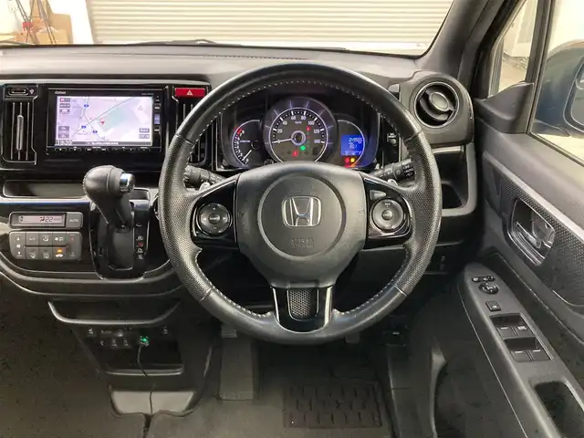 ホンダ Ｎ ＷＧＮ カスタム G SSパッケージⅡ 岡山県 2018(平30)年 5万km クリスタルブラックパール 純正８インチナビ/【CD/DVD/BT/フルセグ/USB接続】　/シートヒーター　/ＥＴＣ　/バックカメラ　/クルーズコントロール　/ドライブレコーダー　/ＨＩＤヘッドライト　/スマートキー　/アイドリングストップ/オートライト/TVキャンセラー/ステアリングスイッチ/ドアバイザー