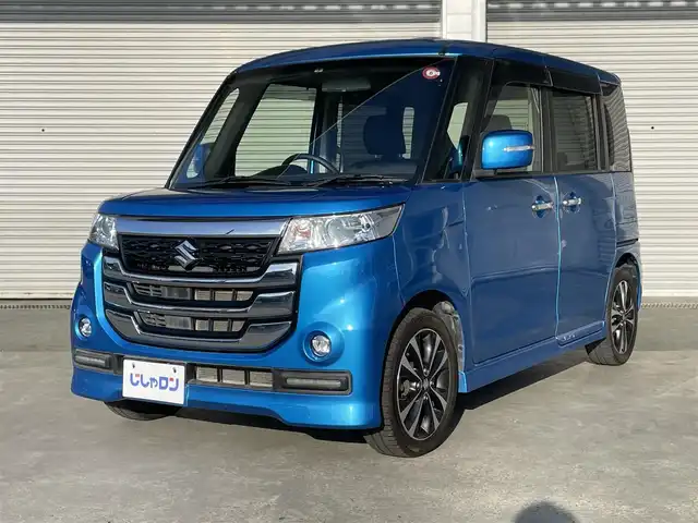 スズキ スペーシア カスタム Z ターボ 茨城県 2017(平29)年 7.1万km ブリスクブルーM (株)IDOMが運営する【じしゃロン水戸店】の自社ローン専用車両になりますこちらは現金またはオートローンご利用時の価格です。自社ローンご希望の方は別途その旨お申付け下さい/ターボ/ワンオーナー/パイオニア８インチナビフルセグTV/（AVIC-RL900）/バックカメラ/左側パワースライドドア/シートヒーター/純正フロアマット/クルーズコントロール