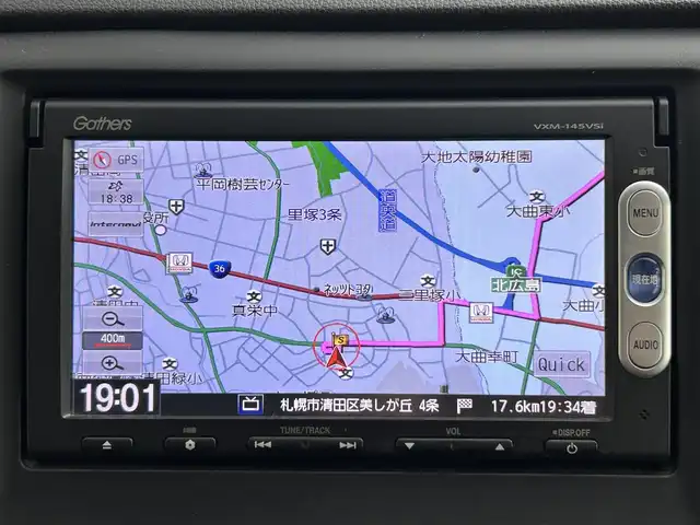 ホンダ Ｎ ＷＧＮ カスタム G 道央・札幌 2014(平26)年 5.3万km スマートブラック ・4WD/・ギャザーズナビ/　CD/DVD/SD/BT/ワンセグ/・バックカメラ/・ETC/・前後ドライブレコーダー/・ステアリングスイッチ/・LEDヘッドライト/・フォグライト/・オートライト/・プッシュスタート/・スマートキー/・純正エンジンスターター/・純正AW/・社外AW付冬タイヤ積込(155/65/R14)