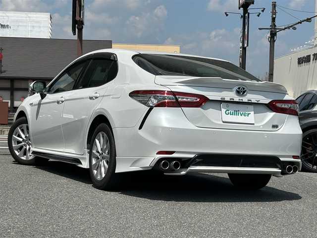 トヨタ カムリ WS 奈良県 2019(平31)年 4.4万km プラチナホワイトパールマイカ 1オーナー/TRDエアロ/純正メーカーナビ/BT/TV/CD/USB/SD//電動リアゲート/コーナーセンサー/レーンキープアシスト/横滑り防止装置/ドラレコ/ETC2.0/バックカメラ/パドルシフト/モード切替/TRDリニアスロットルシステム/MTモード付AT/エンジンスターター・スペアキー付/保証書・取説付
