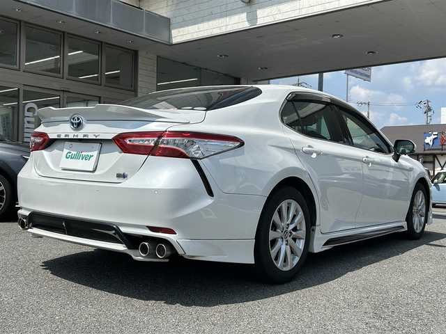 トヨタ カムリ WS 奈良県 2019(平31)年 4.4万km プラチナホワイトパールマイカ 1オーナー/TRDエアロ/純正メーカーナビ/BT/TV/CD/USB/SD//電動リアゲート/コーナーセンサー/レーンキープアシスト/横滑り防止装置/ドラレコ/ETC2.0/バックカメラ/パドルシフト/モード切替/TRDリニアスロットルシステム/MTモード付AT/エンジンスターター・スペアキー付/保証書・取説付