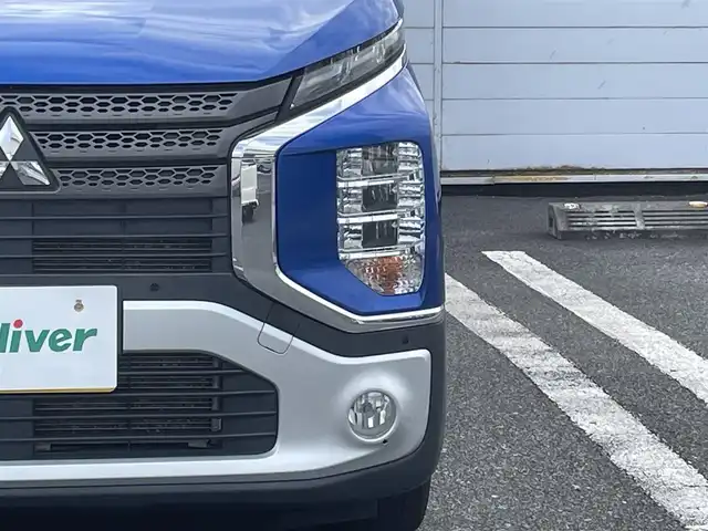 三菱 ｅＫクロス T 埼玉県 2019(平31)年 10.9万km ライトニングブルーマイカ/スターリングシルバーメタリック 社外ナビ/ブルートゥース/前後クリアランスソナー/スマートキー/プッシュスタート/純正アルミ/シートヒーター