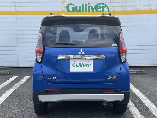 三菱 ｅＫクロス T 埼玉県 2019(平31)年 10.9万km ライトニングブルーマイカ/スターリングシルバーメタリック 社外ナビ/ブルートゥース/前後クリアランスソナー/スマートキー/プッシュスタート/純正アルミ/シートヒーター