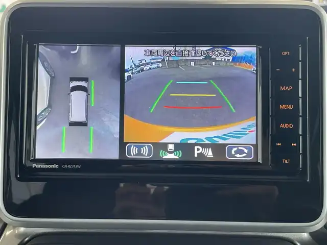 スズキ スペーシア ギア HYBRID XZターボ 茨城県 2019(平31)年 3.9万km アクティブイエロー/ガンメタリック2トーン 純正ディーラーOPナビ/　(AM/FM/SD/DVD/Bluetooth)/フルセグ/全方位カメラ/ETC/ドライブレコーダー/両側パワースライドドア/USB入力端子/ルーフレール/スマートキー/シートヒーター/クルーズコントロール/後方コーナーセンサー/レーンキープアシスト/横滑り防止機能/LEDヘッドライト/オートライト/純正アルミホイール/純正フロアマット