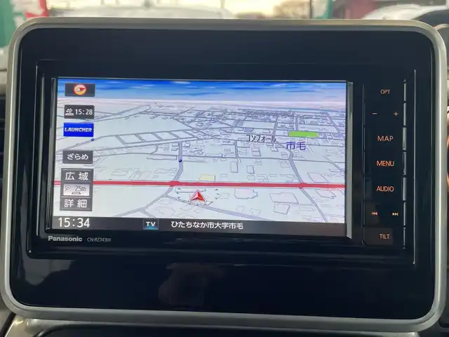 スズキ スペーシア ギア HYBRID XZターボ 茨城県 2019(平31)年 3.9万km アクティブイエロー/ガンメタリック2トーン 純正ディーラーOPナビ/　(AM/FM/SD/DVD/Bluetooth)/フルセグ/全方位カメラ/ETC/ドライブレコーダー/両側パワースライドドア/USB入力端子/ルーフレール/スマートキー/シートヒーター/クルーズコントロール/後方コーナーセンサー/レーンキープアシスト/横滑り防止機能/LEDヘッドライト/オートライト/純正アルミホイール/純正フロアマット