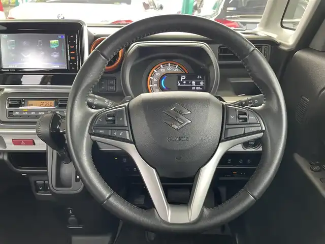 スズキ スペーシア ギア HYBRID XZターボ 茨城県 2019(平31)年 3.9万km アクティブイエロー/ガンメタリック2トーン 純正ディーラーOPナビ/　(AM/FM/SD/DVD/Bluetooth)/フルセグ/全方位カメラ/ETC/ドライブレコーダー/両側パワースライドドア/USB入力端子/ルーフレール/スマートキー/シートヒーター/クルーズコントロール/後方コーナーセンサー/レーンキープアシスト/横滑り防止機能/LEDヘッドライト/オートライト/純正アルミホイール/純正フロアマット