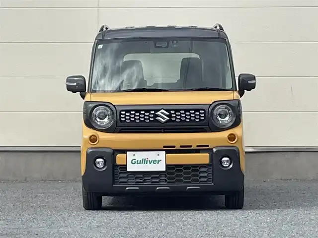 スズキ スペーシア ギア HYBRID XZターボ 茨城県 2019(平31)年 3.9万km アクティブイエロー/ガンメタリック2トーン 純正ディーラーOPナビ/　(AM/FM/SD/DVD/Bluetooth)/フルセグ/全方位カメラ/ETC/ドライブレコーダー/両側パワースライドドア/USB入力端子/ルーフレール/スマートキー/シートヒーター/クルーズコントロール/後方コーナーセンサー/レーンキープアシスト/横滑り防止機能/LEDヘッドライト/オートライト/純正アルミホイール/純正フロアマット