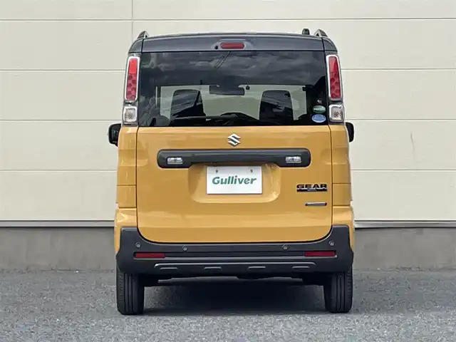 スズキ スペーシア ギア HYBRID XZターボ 茨城県 2019(平31)年 3.9万km アクティブイエロー/ガンメタリック2トーン 純正ディーラーOPナビ/　(AM/FM/SD/DVD/Bluetooth)/フルセグ/全方位カメラ/ETC/ドライブレコーダー/両側パワースライドドア/USB入力端子/ルーフレール/スマートキー/シートヒーター/クルーズコントロール/後方コーナーセンサー/レーンキープアシスト/横滑り防止機能/LEDヘッドライト/オートライト/純正アルミホイール/純正フロアマット