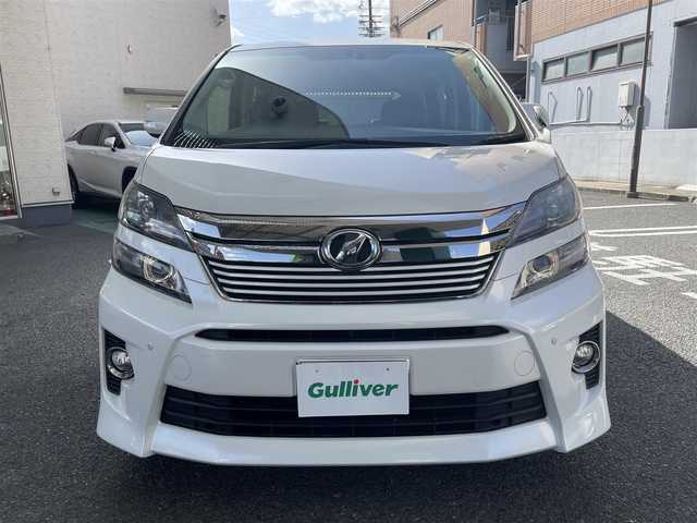 トヨタ ヴェルファイア 2．4Z ゴールデンアイズ 大阪府 2013(平25)年 11.5万km ホワイトパールクリスタルシャイン 純正HDDナビ/フルセグTV/DVD再生/Bluetoothオーディーオ/純正フリップダウンモニター/ツインムーンルーフ/両側パワースライドドア/パワーバックドア/クルコン/ビルトインETC/オートリトラミラー/純正HID