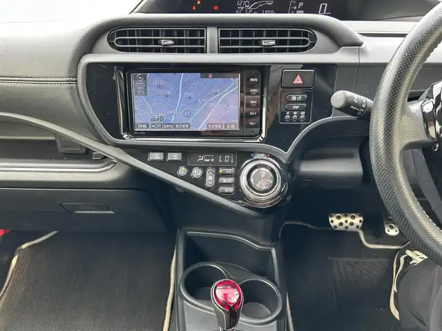 トヨタ アクア G G’s 群馬県 2016(平28)年 7.1万km ライムホワイトパールクリスタルシャイン スマートエントリーパッケージ/純正SDナビ/CD・DVD・SD・USB/Bluetooth・フルセグTV/TVキット/Ｇ＇Ｓホイール/Ｇ＇Ｓエアロ/G’Sフロアマット/クルーズコントロール/レーンキープアシスト/オートライト/オートマチックハイビーム/横滑り防止装置/アイドリングストップ/LEDヘッドライト/LEDフォグ/プッシュスタート/スペアキー