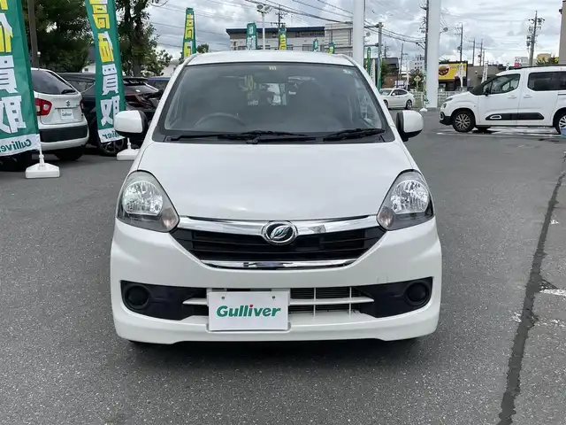 ダイハツ ミラ イース Xf SA 長野県 2014(平26)年 2.1万km パールホワイトⅢ 純正ナビ（FM/AM、CD）/バックカメラ/ワンセグテレビ/横滑り防止装置/盗難防止装置/ダブルエアバック/衝突軽減システム/ハロゲンヘッドライト/ABS/純正サマータイヤ積み込み/社外１４AW/保証書、取扱説明書、記録簿/ワンオーナー/リモコンキー