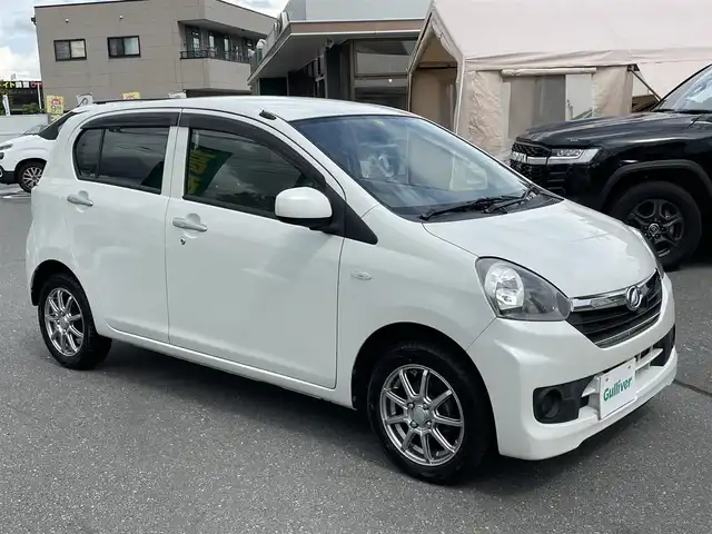 ダイハツ ミラ イース Xf SA 長野県 2014(平26)年 2.1万km パールホワイトⅢ 純正ナビ（FM/AM、CD）/バックカメラ/ワンセグテレビ/横滑り防止装置/盗難防止装置/ダブルエアバック/衝突軽減システム/ハロゲンヘッドライト/ABS/純正サマータイヤ積み込み/社外１４AW/保証書、取扱説明書、記録簿/ワンオーナー/リモコンキー