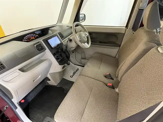 ダイハツ タント L SA Ⅲ 群馬県 2017(平29)年 5.5万km ファイアークォーツレッドM スマートアシスト/・衝突軽減ブレーキ/・オートライト/・横滑り防止/・リアコーナーセンサー/社外７インチナビ/・AM/FM/SD/・ワンセグTVCD/DVD/バックカメラ/純正フロアマット/純正ドアバイザー/リモコンキー