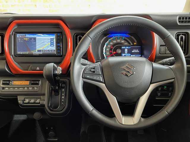 スズキ ハスラー HYBRID X 道東・釧路十勝 2020(令2)年 1.9万km バーミリオンオレンジ/ガンメタリック2トーン ワンオーナー/４WD/スズキセーフティサポート/デュアルカメラブレーキサポート/車線逸脱警報/誤発進抑制機能/標識認識機能/後退時ブレーキアシスト/ハイビームアシスト/リヤパーキングセンサー/ヒルディセントコントロール/グリップコントロール/スノーモード/横滑り防止装置/アイドリングストップ/KENWOODナビ/（CD/DVD/フルセグ/SD/Bluetooth）/ステアリングスイッチ/バックカメラ/ドライブレコーダー/LEDヘッドライト/LEDフォグランプ/純正15インチアルミホイール