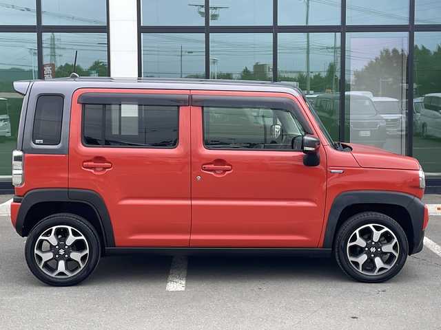 スズキ ハスラー HYBRID X 道東・釧路十勝 2020(令2)年 1.9万km バーミリオンオレンジ/ガンメタリック2トーン ・ワンオーナー/・４WD/・KENWOODナビ/（CD/DVD/フルセグ/SD/Bluetooth）/・バックカメラ/・ドライブレコーダー/・スズキセーフティサポート/・デュアルカメラブレーキサポート/・車線逸脱警報/・誤発進抑制機能/・標識認識機能/・後退時ブレーキアシスト/・ハイビームアシスト/・リヤパーキングセンサー/・ヒルディセントコントロール/・グリップコントロール/・スノーモード/・横滑り防止装置/・アイドリングストップ/・ステアリングスイッチ/・LEDヘッドライト/・LEDフォグランプ/・純正15インチアルミホイール