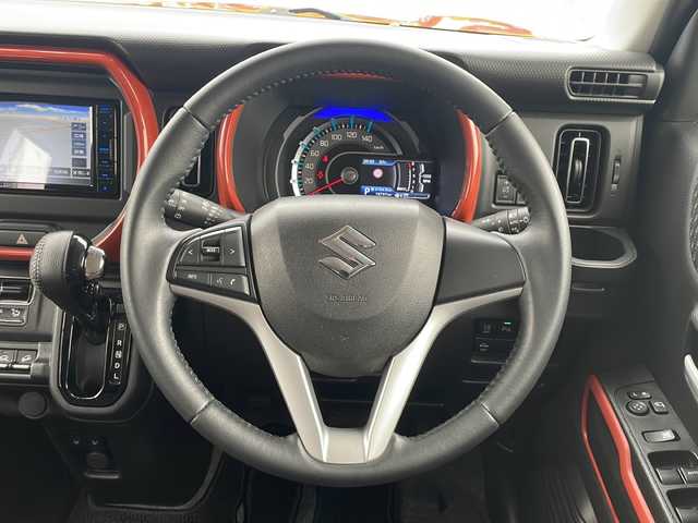 スズキ ハスラー HYBRID X 道東・釧路十勝 2020(令2)年 1.9万km バーミリオンオレンジ/ガンメタリック2トーン ・ワンオーナー/・４WD/・KENWOODナビ/（CD/DVD/フルセグ/SD/Bluetooth）/・バックカメラ/・ドライブレコーダー/・スズキセーフティサポート/・デュアルカメラブレーキサポート/・車線逸脱警報/・誤発進抑制機能/・標識認識機能/・後退時ブレーキアシスト/・ハイビームアシスト/・リヤパーキングセンサー/・ヒルディセントコントロール/・グリップコントロール/・スノーモード/・横滑り防止装置/・アイドリングストップ/・ステアリングスイッチ/・LEDヘッドライト/・LEDフォグランプ/・純正15インチアルミホイール