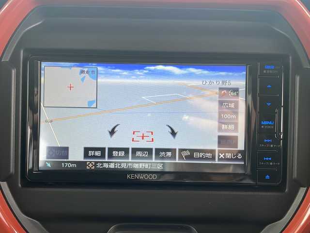 スズキ ハスラー HYBRID X 道東・釧路十勝 2020(令2)年 1.9万km バーミリオンオレンジ/ガンメタリック2トーン ・ワンオーナー/・４WD/・KENWOODナビ/（CD/DVD/フルセグ/SD/Bluetooth）/・バックカメラ/・ドライブレコーダー/・スズキセーフティサポート/・デュアルカメラブレーキサポート/・車線逸脱警報/・誤発進抑制機能/・標識認識機能/・後退時ブレーキアシスト/・ハイビームアシスト/・リヤパーキングセンサー/・ヒルディセントコントロール/・グリップコントロール/・スノーモード/・横滑り防止装置/・アイドリングストップ/・ステアリングスイッチ/・LEDヘッドライト/・LEDフォグランプ/・純正15インチアルミホイール