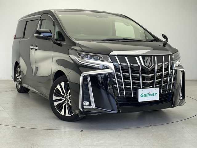 トヨタ アルファード S Cパッケージ 千葉県 2022(令4)年 3.9万km ブラック 純正フリップダウンモニター（V12T-R68C）/サンルーフ/ブラインドスポットモニター/レーダークルーズコントロール/コーナーセンサー/レーンキープアシスト/衝突軽減ブレーキ/純正メモリナビ（フルセグTV、CD/DVD/BT/USB/Miracast）/バックカメラ/ビルトインETC/社外ドライブレコーダー前後/デジタルインナーミラー/ステアリングヒーター/両側パワースライドドア/レザーシート（黒）/パワーシート（前席/2列目）/LEDヘッドライト/オートライト/オートハイビーム/純正フロアマット/純正ドアバイザー/純正18インチアルミホイール