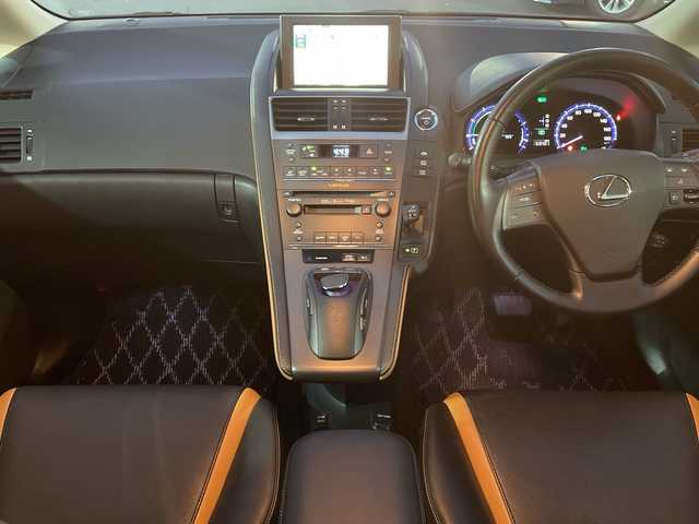 レクサス ＨＳ 250h ハーモニアスレザー 長野県 2012(平24)年 7万km ホワイトパールクリスタルシャイン 純正ナビ/フルセグTV/CD/DVD/MD/USB/クルーズコントロール/バックカメラ/ビルトインETC/純正17インチAW/本革巻ステアリング/前席パワーシート/前席シートヒーター/冬タイヤ積込