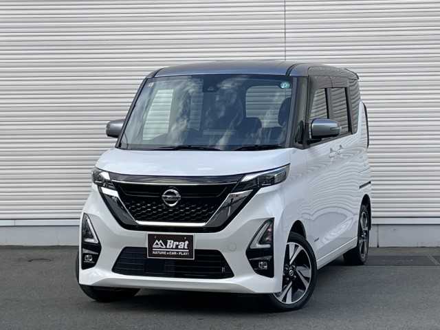 日産 ルークス HWS Gターボ プロパイロットED 岩手県 2020(令2)年 4.7万km チタニウムグレーM/シルキーホワイト 純正9インチナビ/ハンズフリースライドドア/純正エンスタ/ステアリングリモコン/プロパイロット/ビルドインETC/フォグライト/電動格納ミラー