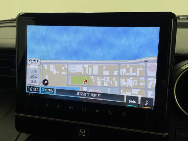 スズキ スペーシア ギア HYBRID XZ 鹿児島県 2023(令5)年 1.9万km ピュアホワイトP 純正ディスプレイオーディオ/（CD/フルセグTV）/全方位カメラ/スズキセーフティーサポート/両側パワースライドドア/アダプティブクルーズコントロール/前席シートヒーター/リアサーキュレーター/LEDヘッドライト/コーナーセンサ―/前後ドライブレコーダー/ETC/ルーフレール/純正アルミホイール