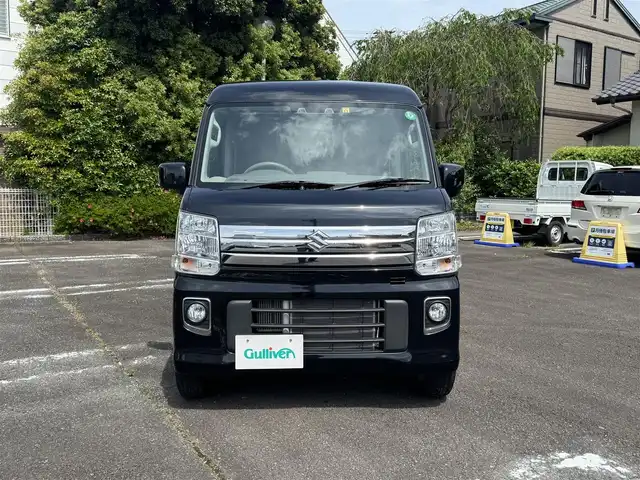 スズキ エブリィ ワゴン PZターボ 静岡県 2022(令4)年 1.8万km ブルーイッシュブラックパール3 ワンオーナー/ハイルーフ/スズキセーフティサポート/・ステレオカメラ/・デュアルカメラブレーキサポート/・誤発進抑制機能/・車線逸脱警報/・ふらつき警報/・先行者発進お知らせ機能/・ハイビームアシスト/・超音波センサー/・後退時ブレーキサポート/・後方誤発進抑制機能/・リヤパーキングセンサー/社外CDオーディオ（ケンウッド：U330BTH)/左側パワースライドドア/D席シートヒーター/スマートキー（スペア有り）/プッシュスタート/HIDヘッドライト/フォグランプ/電動格納ミラー/フロアマット/ドアバイザー/取説・保証書