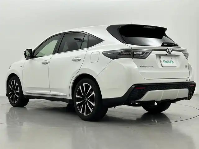 トヨタ ハリアー エレガンス G’s 熊本県 2015(平27)年 5.2万km ホワイトパールクリスタルシャイン 純正ナビ（ＣＤ・ＤＶＤ・フルセグ・ＳＤ・ＢＴ）/バックカメラ　/ビルトインＥＴＣ　/社外前後ドライブレコーダー　/純正エアロ（Ｆ・Ｒ・リアスポイラー）/運転席パワーシート/アイドリングストップ　/横滑り防止/ハーフレザーシート/純正フロアマット/純正19インチAW/オートライト/LEDヘッドライト/フォグライト/スマートキー/プッシュスタート/スペアキー1本/取扱説明書