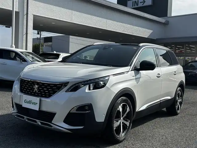 プジョー ５００８ GTライン ブルーHDi 熊本県 2020(令2)年 6.2万km 白 ワンオーナー/サンルーフ/純正ディスプレイオーディオ/【Bluetooth再生/Applecarplay/Androidauto）】/バックカメラ/サイドカメラ/後部モニター/アクティブセーフティブレーキ/レーンキープアシスト/パーキングセンサー/インテリジェントハイビーム/タイヤ空気圧警告システム/ハンズフリー電動テールゲート/パドルシフト/ブラインドスポットモニター/トラクションコントロール/純正18インチAW/純正LEDオートライト/メモリーシート/シートヒーター/ETC