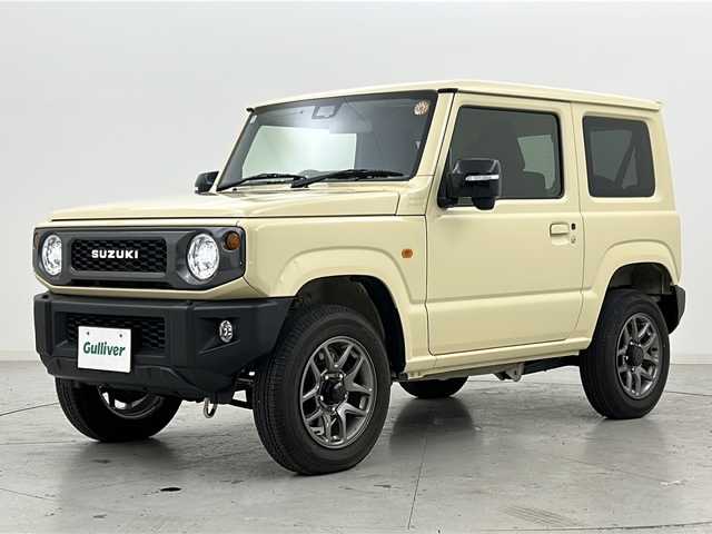 スズキ ジムニー XC 宮城県 2022(令4)年 1.9万km シフォンアイボリーM 禁煙車/ワンオーナー/スズキセーフティサポート/・衝突軽減ブレーキ/・車線逸脱警報システム/・アダプティブクルーズコントロール/・ヘッドライトウォッシャー/ヒーテッドドアミラー/純正ディスプレイオーディオ/・CD・DVD・BT/LEDヘッドライト/フォグライト/ビルドインETC/前席シートヒーター/革巻きステアリング/ステアリングスイッチ/プッシュスタート/スマートキー/純正フロアマット/純正16インチアルミホイール