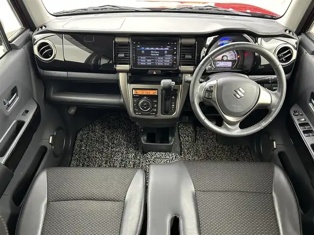 スズキ ハスラー Jスタイル Ⅱ 群馬県 2016(平28)年 7.8万km フェニックスレッドパール/ホワイト2トーンルーフ デュアルカメラブレーキサポート　純正７インチナビ　全方位モニター　ＨＩＤオートライト　ハーフレザーシート　シートヒーター　純正５インチＡＷ　ビルトインＥＴＣ　スマートキー　アイドリングストップ　禁煙車